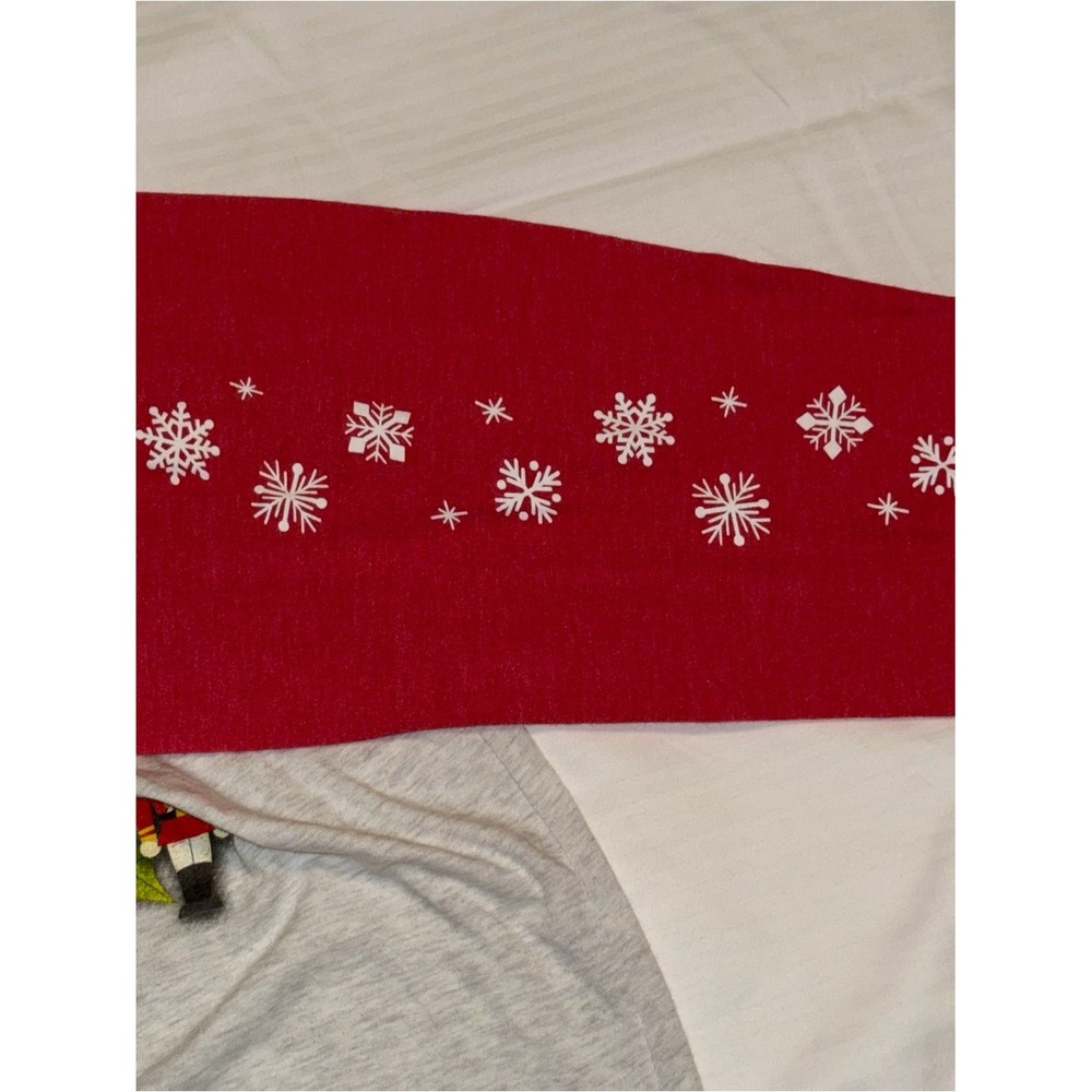 Disney Parks Mickey's Very Merry Christmas Party 2018 Raglan Baseball Tee L - Picture 4 of 5